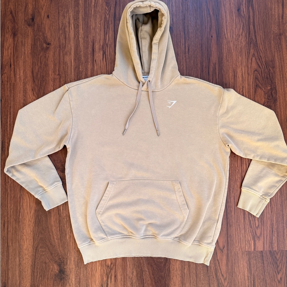 Gymshark Training Boyfriend Hoodie - Cement Brown - Size S
